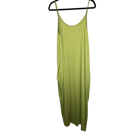 Green Maxi Dress Light Weight Summer Dress or Swim Cover SZ 2XL Pockets Beachy - Picture 4 of 4
